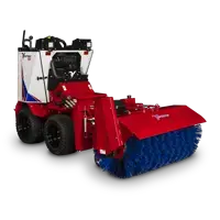 The reversible bristle rotation and wafer style bristles of the NJ380 provide effective sweeping forward or backward, helping contractors and maintenance crews leave sidewalks virtually clear of snow and light debris.