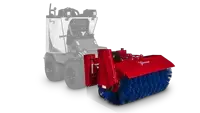 NJ380 Broom The Ventrac NJ380 Sidewalk Snow Broom offers a 38-inch working width and durable 21-inch wafer bristle drum that makes clearing snow and debris from walkways fast and efficient.