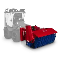 NJ380 Broom The Ventrac NJ380 Sidewalk Snow Broom offers a 38-inch working width and durable 21-inch wafer bristle drum that makes clearing snow and debris from walkways fast and efficient.