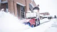 NJ380 Broom The NJ380 clears narrow sidewalks quickly, reaching near walls and curbs thanks to its angled width and precise broom action.