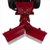 NV360 V-Blade In the scoop position, the NV360 V-Blade angles both wings forward to trap and contain snow, allowing operators to carry and relocate heavy piles away from sidewalks and entrances with control and efficiency.
