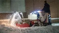 NX340 Snowblower The NX340 handles heavy snow with its durable auger and high-carbon steel cutting edges, providing contractors and property managers with professional-grade snow removal capabilities.