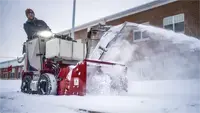 NX340 Snowblower Commercial property maintenance becomes easier with the NX340, which features adjustable chute direction and a robust two-stage design that efficiently clears snow from business campuses.
