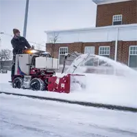NX340 Snowblower This two-stage snow blower attachment removes snow in front of business entrances and walkways with ease, ensuring fast and reliable snow management for commercial properties.