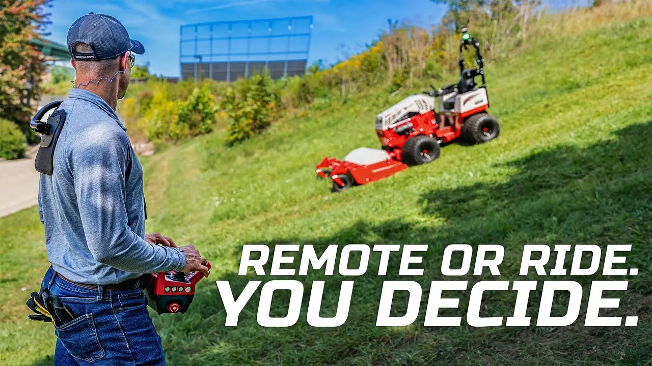 Remote Control  SitOn Tractor Tackles Steep Hills