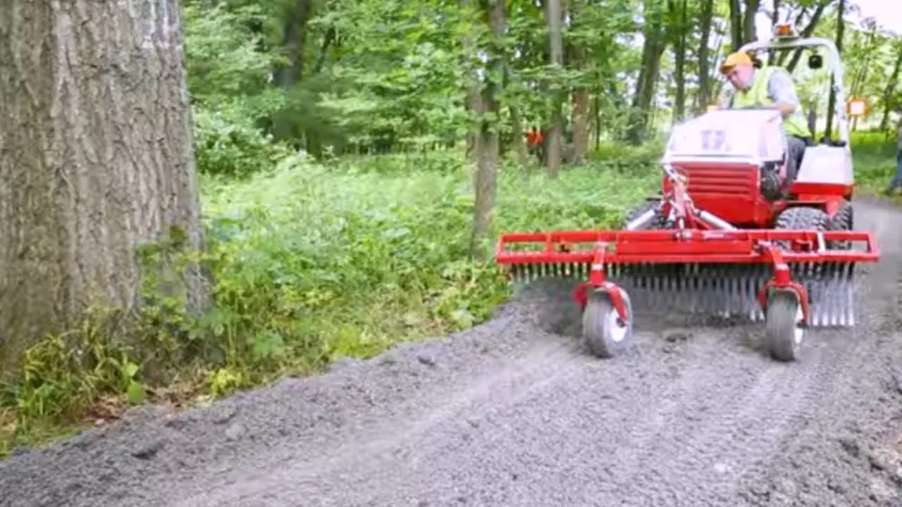 Save Your Back Rake With A Ventrac  Tractor Landscape Rake  Real World Work