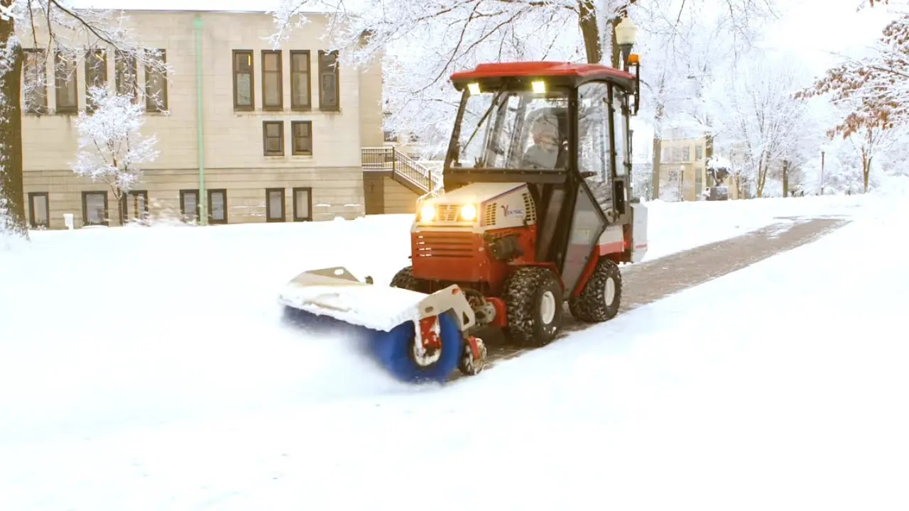 Remove Debris and Snow with One Clean Sweep  Tractor Power Broom Real World Work