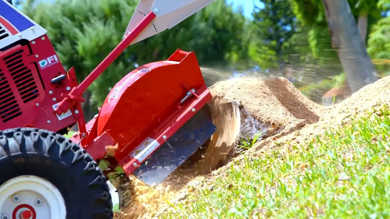 Ventrac Stump Grinder Putting in the Work  Removing Tree Stumps The Easy Way
