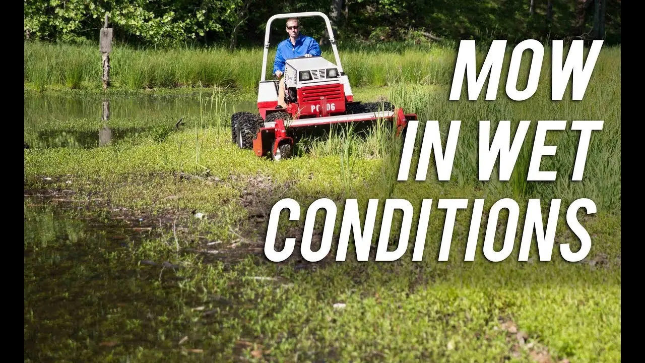 Mowing on Wet Lawns with Minimal Turf Damage