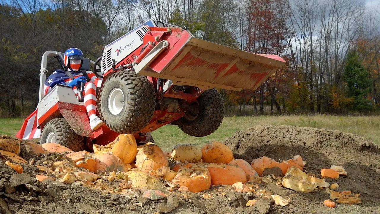 Pumpkin Jumping with Tractors