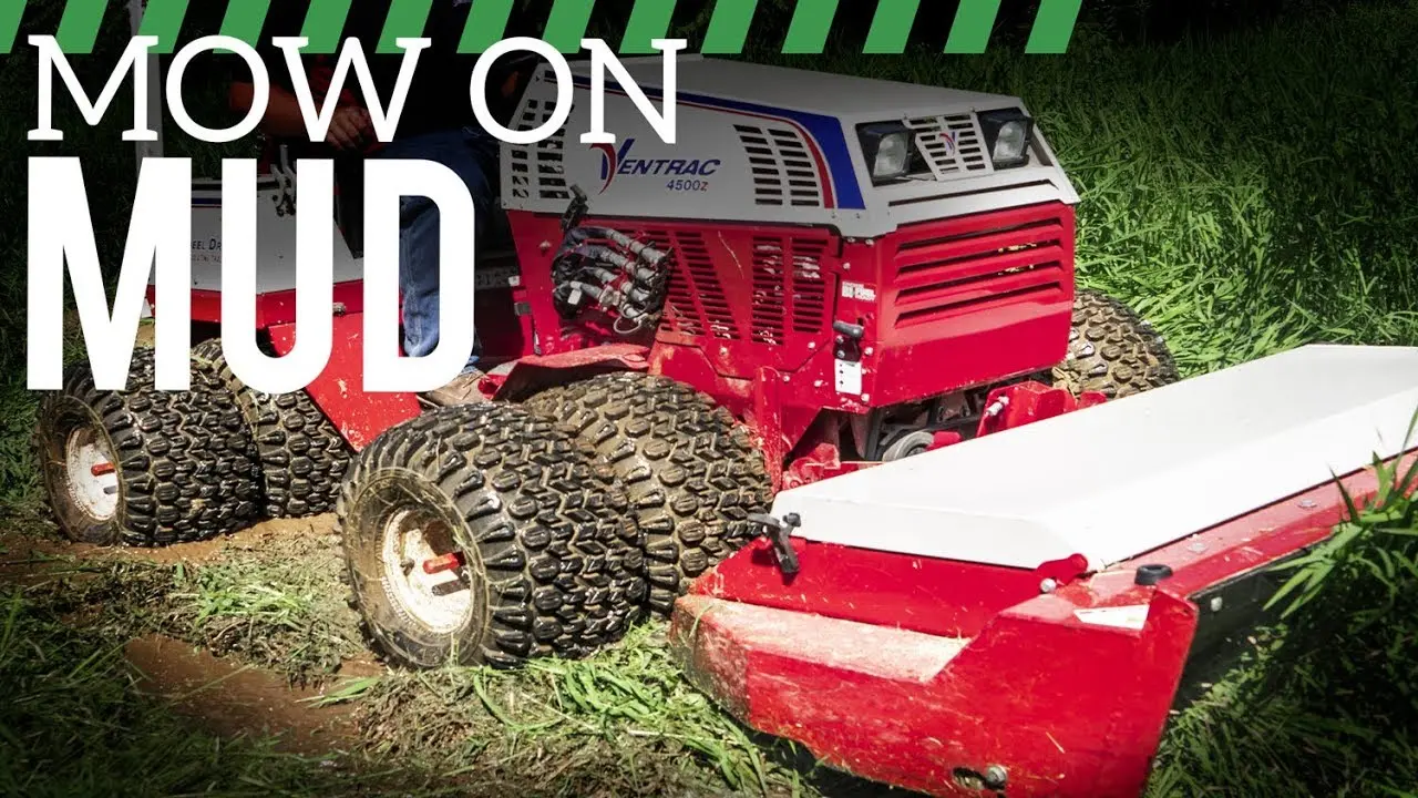Mowing Across Wet and Muddy Ground Conditions