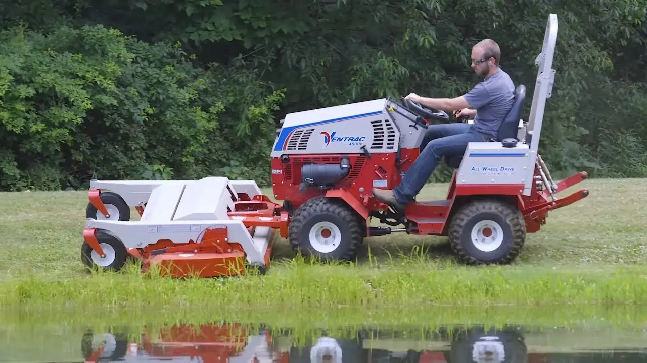 The Best Mowing Machines Ever  Ventrac Finish Mower Overview  Simple Start