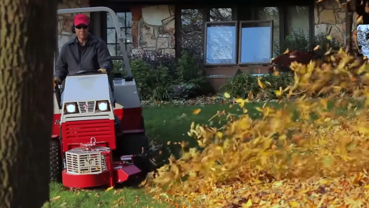 Clear Leaves with 4000 CFM of Air  Ventrac KA160 Blower  Simple Start