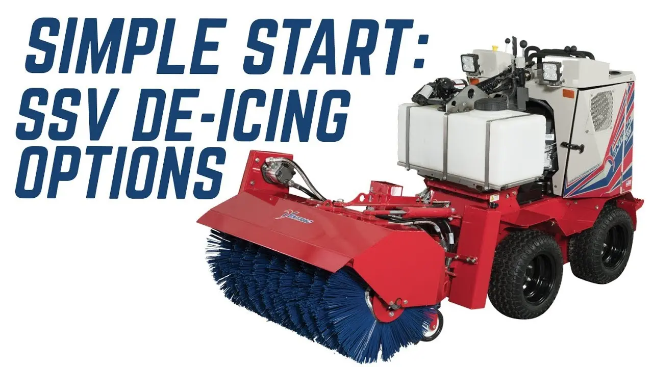 The Best Way to Apply Deicers on Sidewalks  Ventrac SSV  Simple Start
