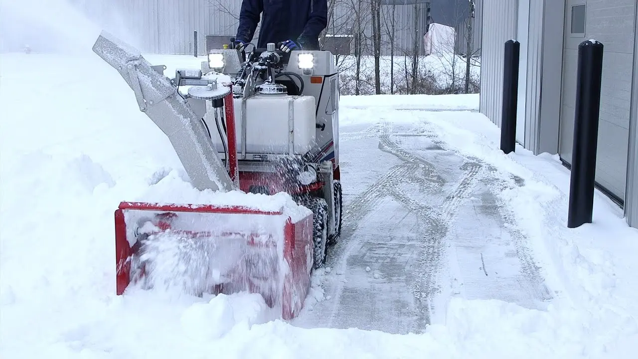 Reduce Sidewalk Labor With The Ventrac SSV Snow blower  Simple Start