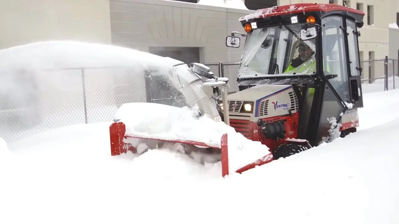 Remove Deep Snow With The Ventrac KX523 Snow Blower  Simple Start