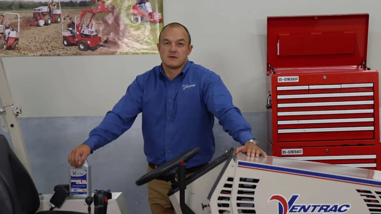 Ventrac 4500 Tractor Engine Oil Service