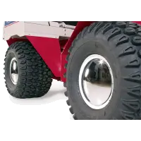 53.0108 Cap, Hub 8" Chrome Moon