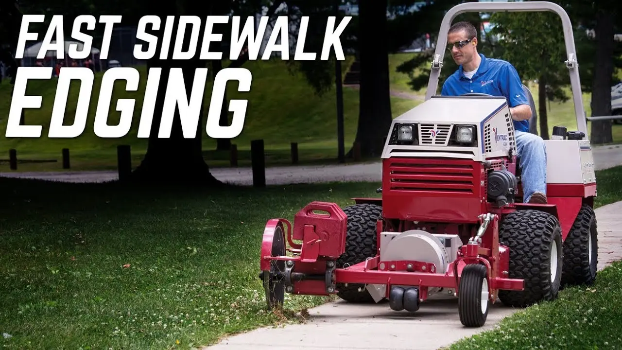 How to Edge Sidewalks While Sitting