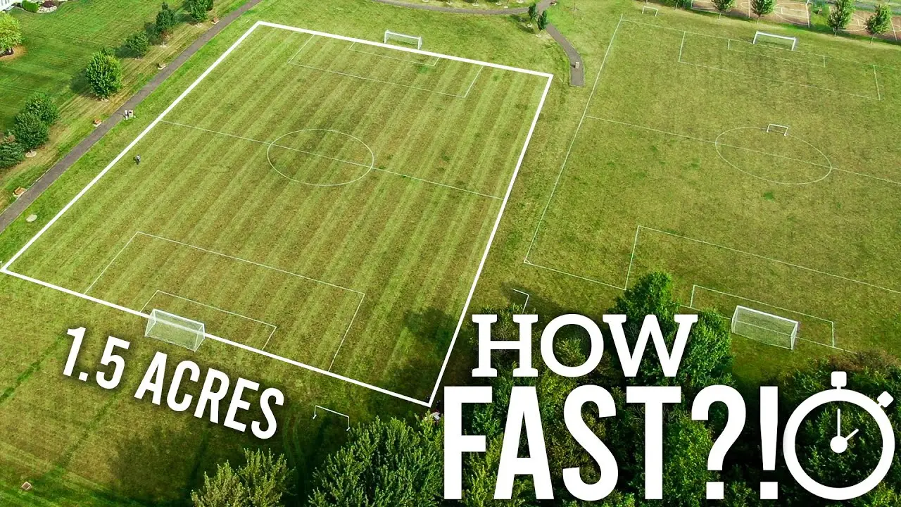 Mowing a Soccer Field How Fast Ventracs Fastest Mower Ever