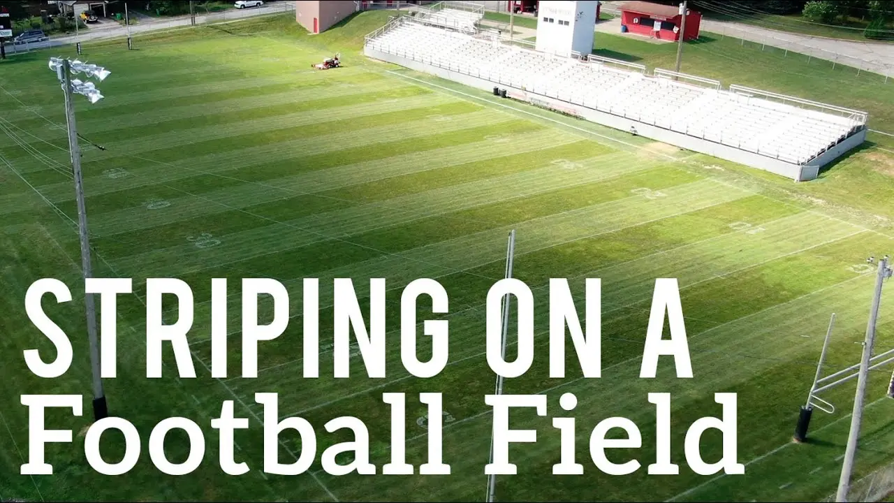 Mowing 5Yard Stripes on Football Field