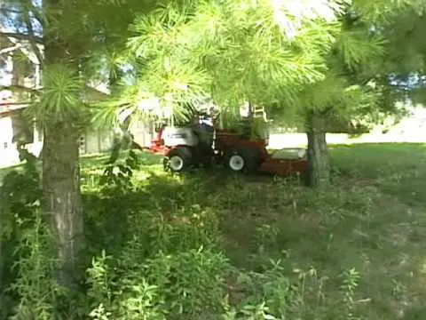 VENTRAC Tractor Mowing Steep Pond Bank