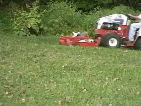 VENTRAC Tractor and Contour Mower on Steep Slopes
