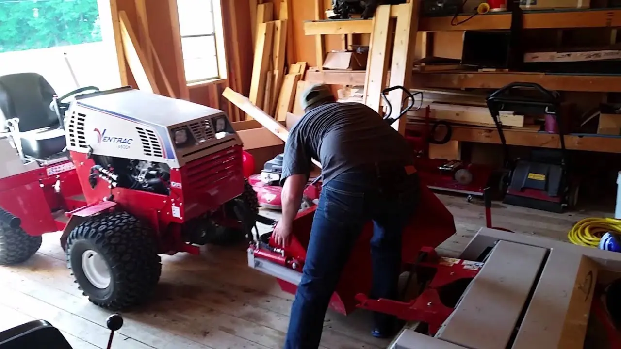 Easiest way to change Ventrac Attachments  Power Bucket  Mower