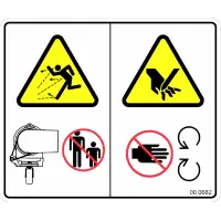 00.0682 Decal, Turbine Blower Hazard