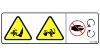 00.0703 Decal, Cutting/Dismemberment Hazard