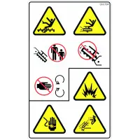 00.0704 Decal, Trencher Hazard