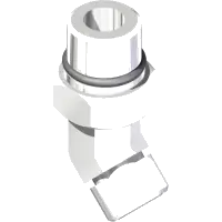 25.FF6802-08-10-CP Fitting, 45 Elbow -08MFF x -10MB