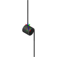 41.0105 Spring, Torsion LH .83"ID SS
