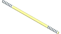 42.0563 Rod, Thread 1/4-28x7-1/2 RH/LH