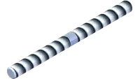 42.0592 Rod, Thread 5/16-24 x 4 RH/LH