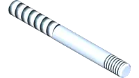 42.0595 Rod, 1/4-20 x 2-1/2 OAL, Stainless