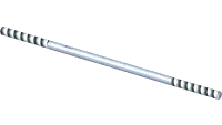 42.0604 Rod, Thread 3/8-24 X 11.50" RH/LH ZP