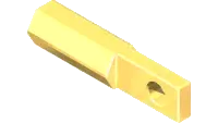43.004-4 Rod End, 1/4-28LH YZP Val Ctrl