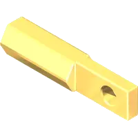 43.004-4 Rod End, 1/4-28LH YZP Val Ctrl
