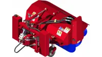 NJ380 Broom With an angled working width of 35-inches and overall width of 44-inches, the NJ380 follows curves and edges accurately, ideal for tight spaces around curbs, storefronts, and institutional sidewalks.