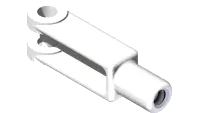 43.C04-28 Clevis End, 1/4-28