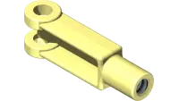 43.C05-1L Clevis End, 5/16-24 LH ZP