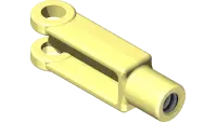 43.C06 Clevis End, 3/8-24 RH ZP