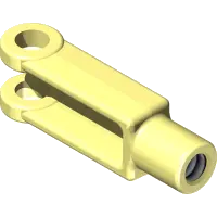 43.C06 Clevis End, 3/8-24 RH ZP