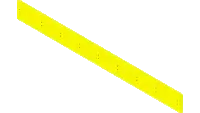 44.0205 Cutting Edge, Poly 1 x 6 x 60L