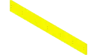 44.0207 Cutting Edge, Poly 1 x 6 x 48L