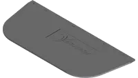 44.0227 Rubber, HM Mower Chute
