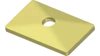 44.0229 Cover Plate, Group 2D (2 Cavity)