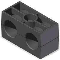 44.0248 Clamp, Hyd Hose 21.3mm ID 2 Cavity (Set of 2)
