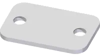 44.0321 Cover Plate, Group 3 (1 Cavity)